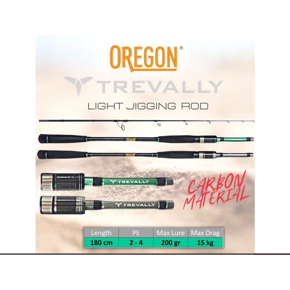 Joran Light Jigging Rod 15kg...... Oregon Trevally 180
