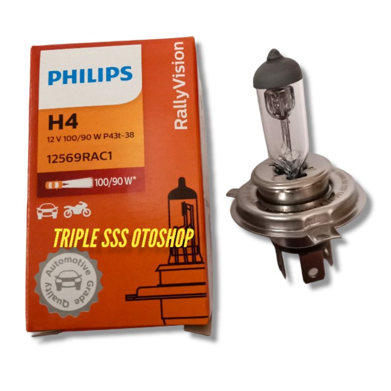 BOHLAM / DOP DEPAN H4 PHILIPS PHILIP 12 VOLT 35 WATT / 60 WATT / 100 WATT / 130WATT