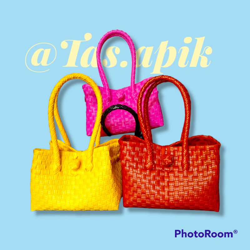 Tas anyaman Plastik Patty Premium Size S-M-L