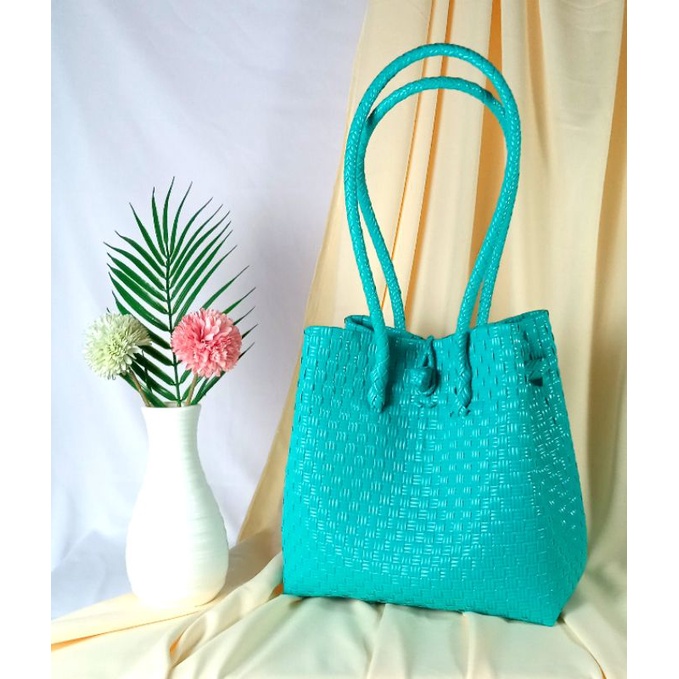 TAS ANYAMAN JALI PREMIUM SIZE M TOSCA TOTE BAG TAS WANITA HOMEMADE