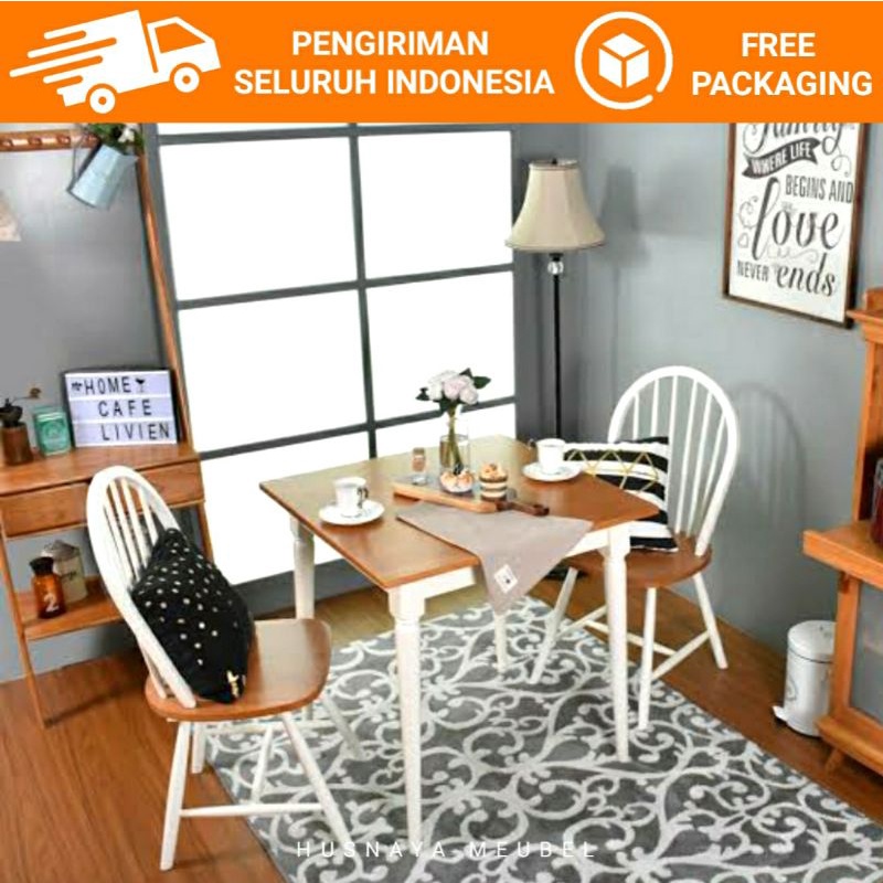 MEJA MAKAN MINIMALIS / KURSI MEJA MAKAN / MEJA MAKAN 2 KURSI / MEJA MAKAN 2 KURSI JATI