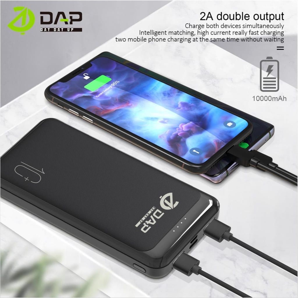 Power Bank DAP D-P111 10000mAH ORIGINAL PowerBank DAP D-P111 10000mAH 2USB ORIGINAL