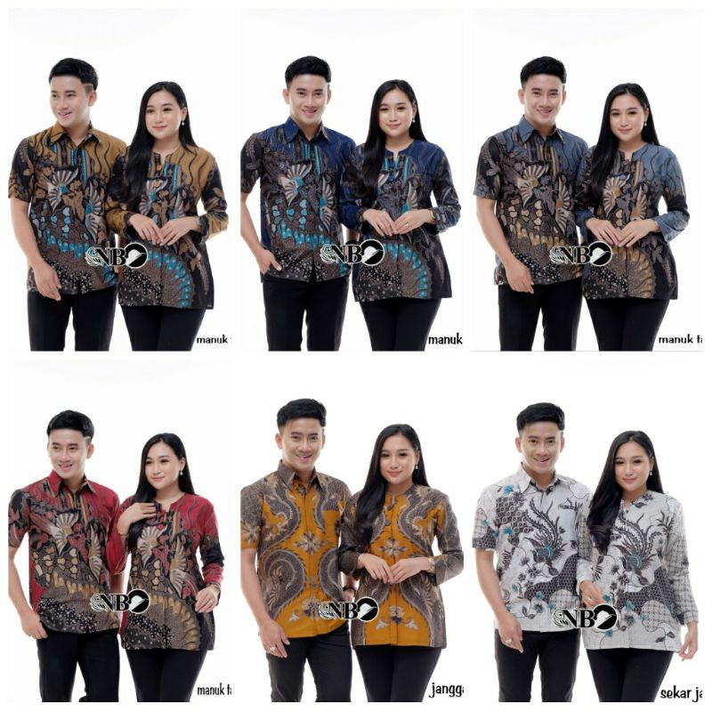 Rama Shinta Couple - Melani Set Couple Lilit Rovella Batik Couple Modern top 1