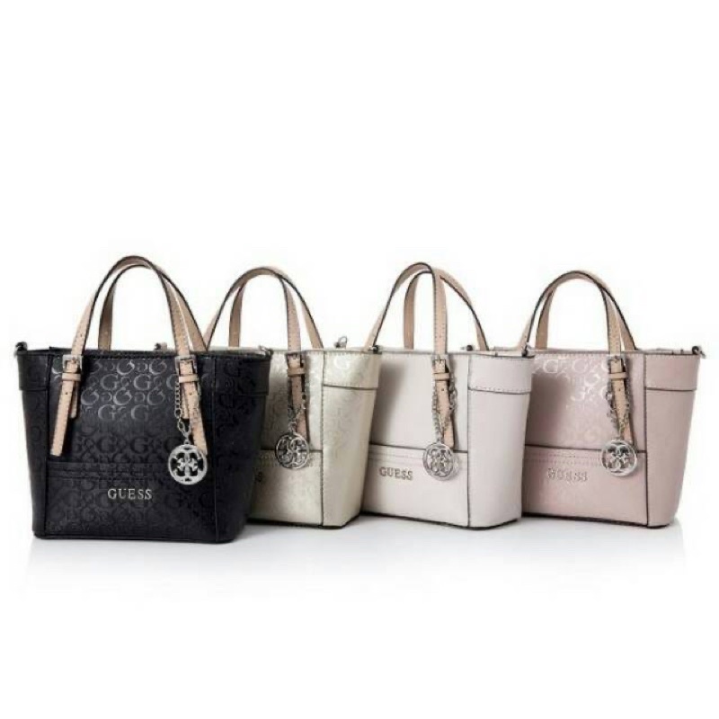 tas guess selempang sling bag mini/ tas tote guess delaney series