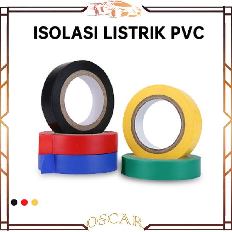 ISOLASI KABEL LISTRIK PVC (Electrical Tape) - WARNA WARNI 18mm