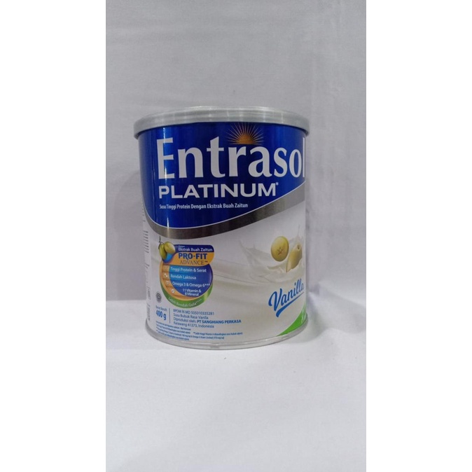 

[ COD ] Entrasol Platinum Vanila, 400gr