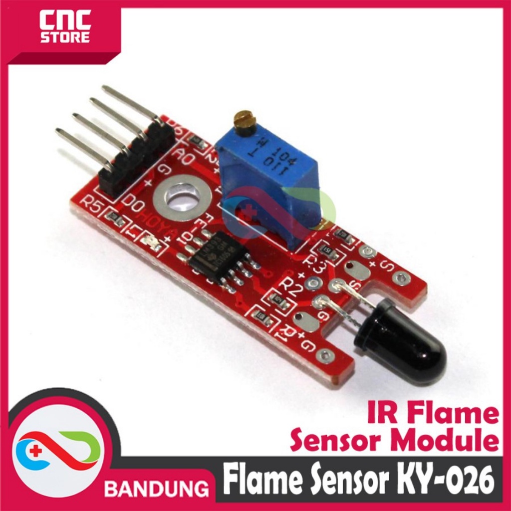 FLAME SENSOR MODULE KY-026 FIRE DETECTION SENSOR MODULE ARDUINO