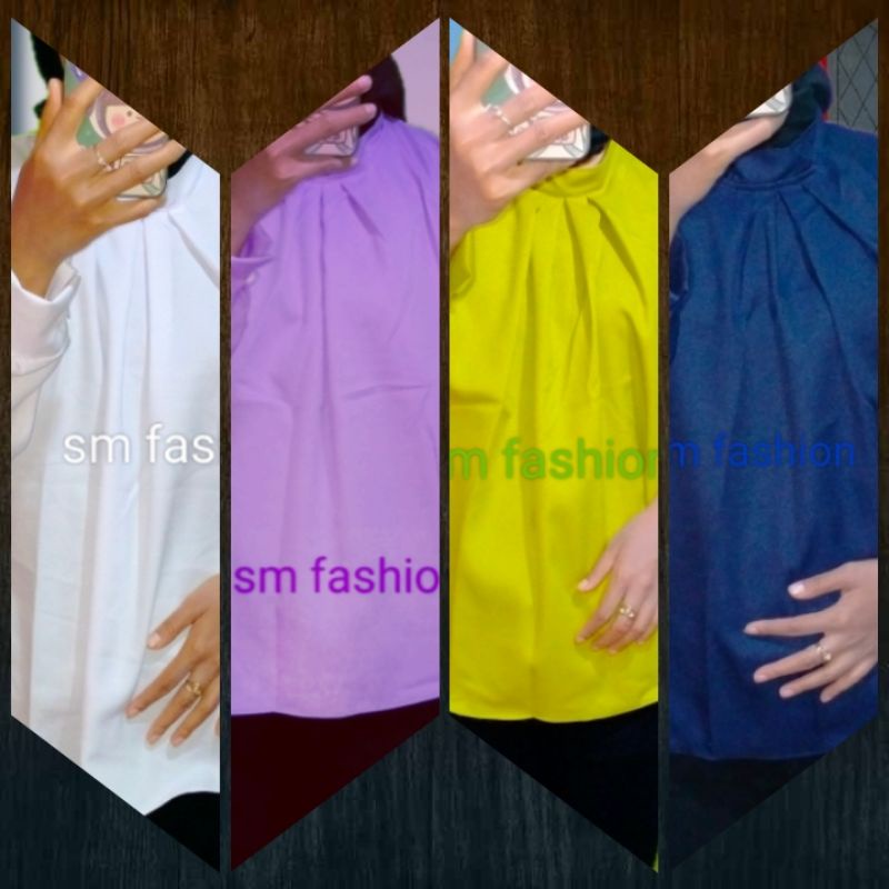 ATASAN WANITA MUTIA BLOUSE WANITA WARNA TERBARU KEKINIAN FASHION MUSLIM