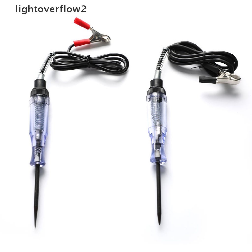 (lightoverflow2) Pena Tester Tegangan Sirkuit Mobil DC 6V 12V 24V (ID)