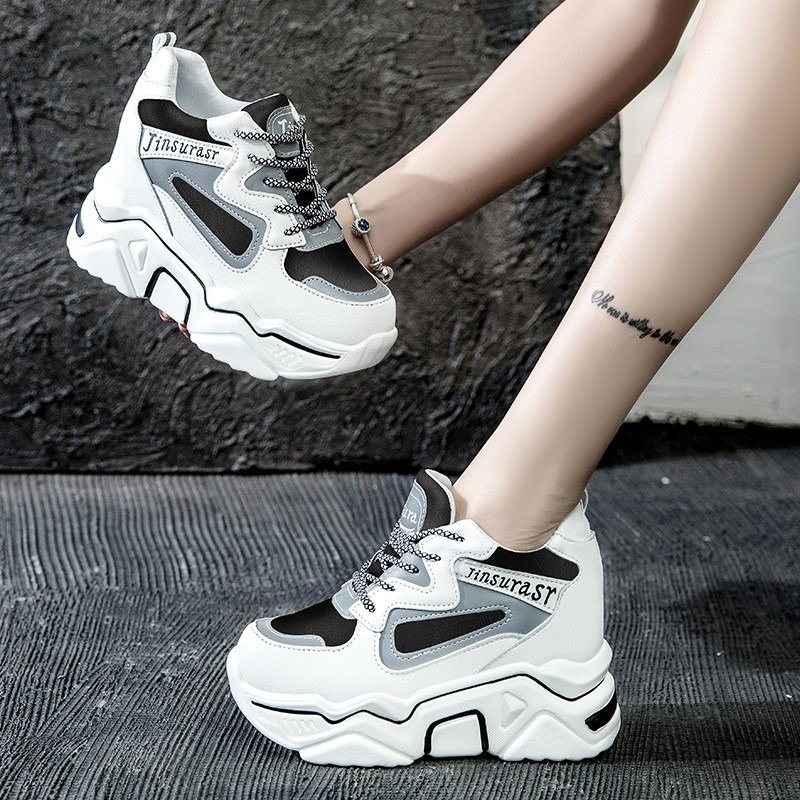 Sepatu Tinggi Wanita Terbaru Sneaker Cewek Import Korean Fashion Sneakers Shoes Casual Trend Import SP-212