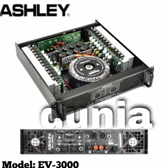 Power Ashley Ev3000 Amplifier Ashley Ev 3000 Original -
