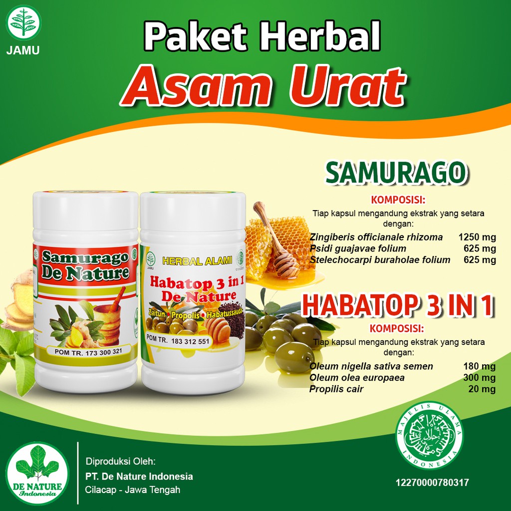 

Obat Herbal Asam Urat dan Rematik di Sendi Tangan, Kaki, Lutut yg Sudah Bengkak Pil Racikan Sinshe BPOM Paten Bagus Manjur Asli deNature Ori