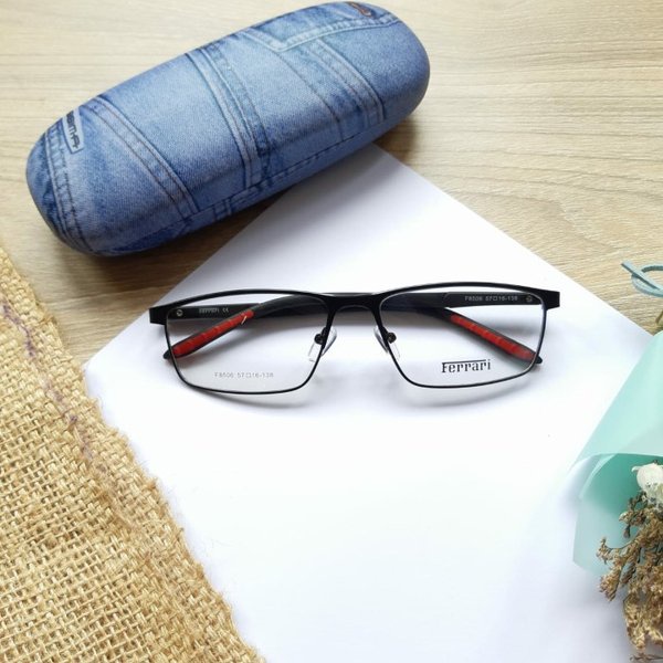 Kacamata frame kacamata minus anti radiasi pria wanita ferrari stephen