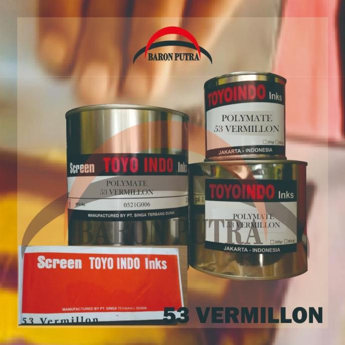 

Produk Unggulan] TINTA TOYO POLYMATE 53 VERMILION 500GR (TINTA PLASTIK)