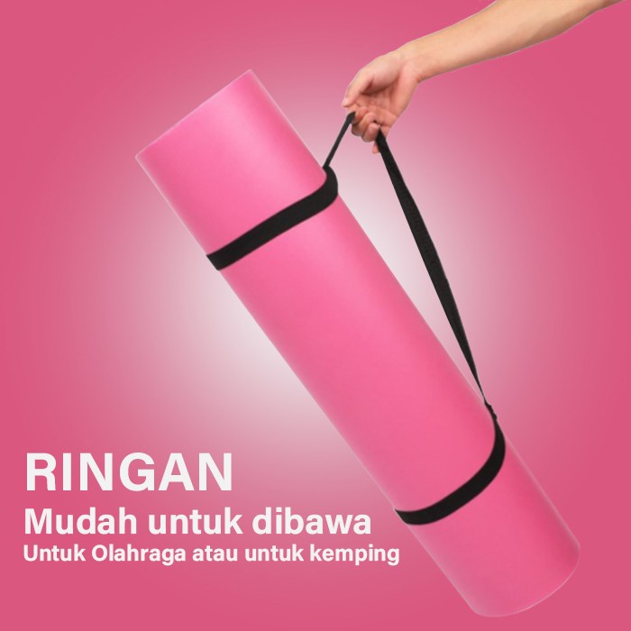 GM Bear Matras Yoga 10mm 1418 - Yoga Mat Matras Olahraga Alas Anti Slip Tahan Air