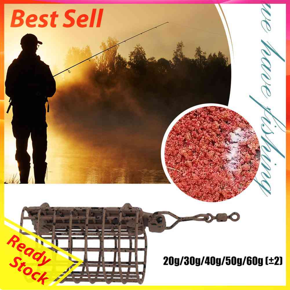 Fishing Distance Bait Lure Cage Feeder for Carp Basket Round Square Tackle Tool