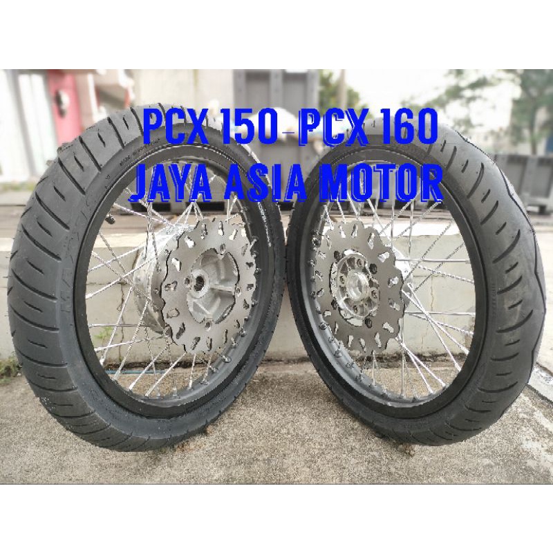 SEPAKET VELG RING 16 AEROX NEW AEROX OLD NEW N-MAX N-MAX OLD PCX 150 PCX 160 VARIO 125-150 PLUS BAN 