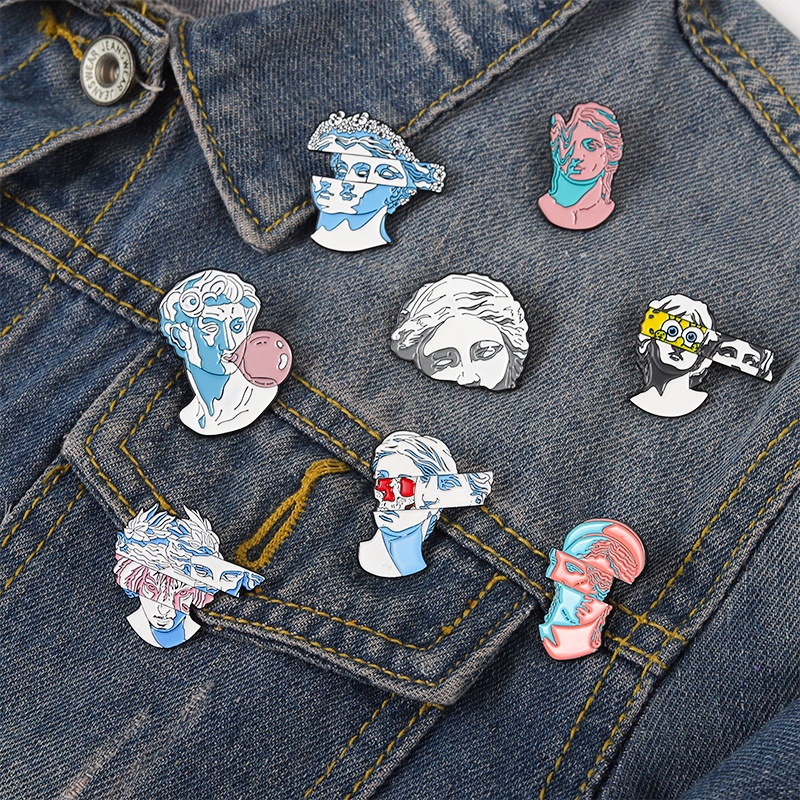 Bros Pin Enamel Desain Kartun Patrick Sponge Untuk Pakaian