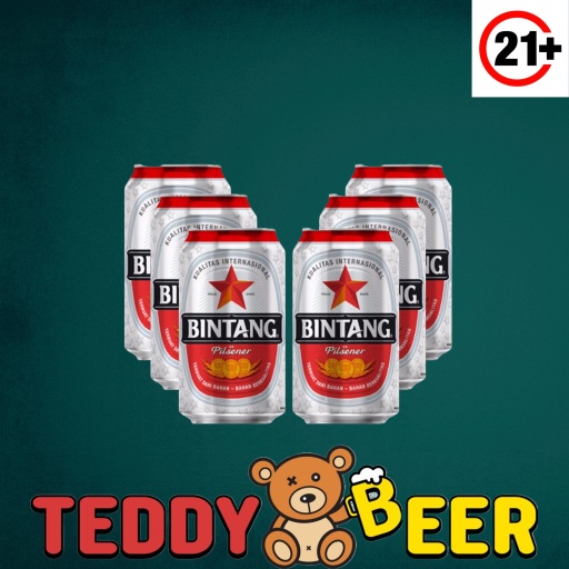 Beer Bintang Paket 6 Kaleng [320ml]