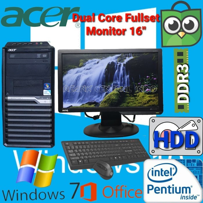 [Laptop / Notebook] Pc Acer Core 2 Duo Fullset Laptop Bekas / Second