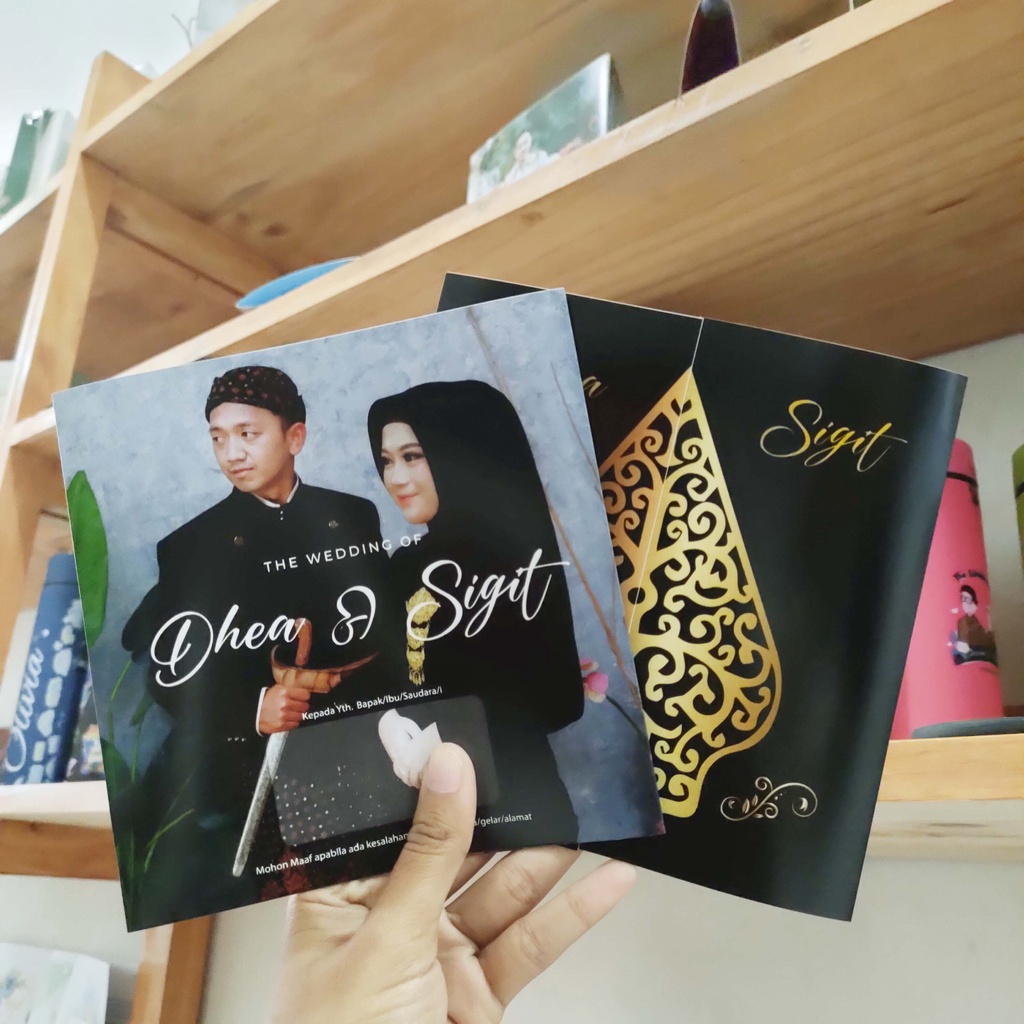 Undangan pernikahan jawa custom foto