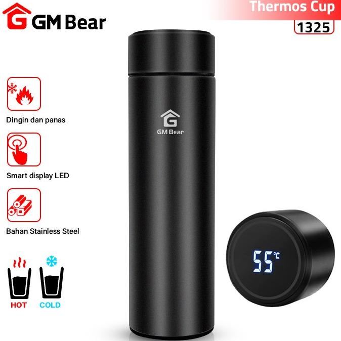 GM Bear Termos Air Panas 500ml Thermos Suhu Display LED 1325 - Tumbler