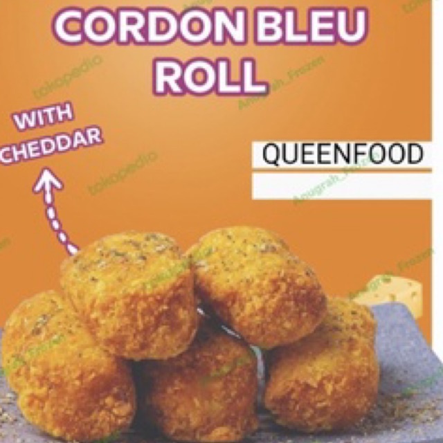 

QUEENFOOD Cordon Bleu Roll with Cheddar Cheese