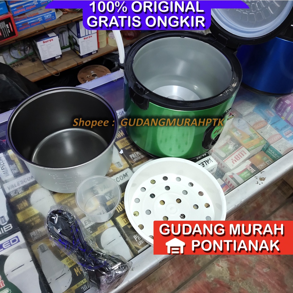 Ricecooker National Quality QQ Penanak Nasi sekaligus penghangat menghangatkan warm