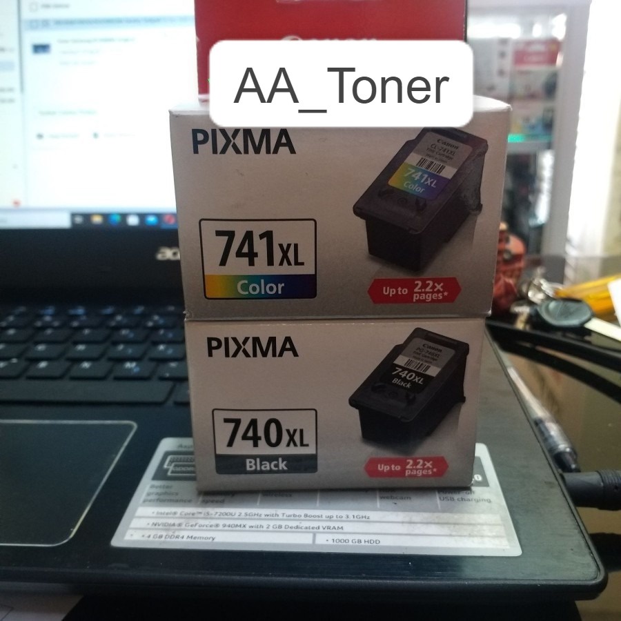 Paket Tinta Canon 740 XL & 741 XL ORIGINAL