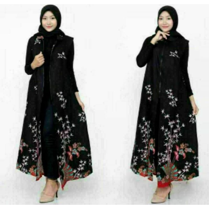 Outer Batik Cardigan long CARDI SOGAN Batik Printing