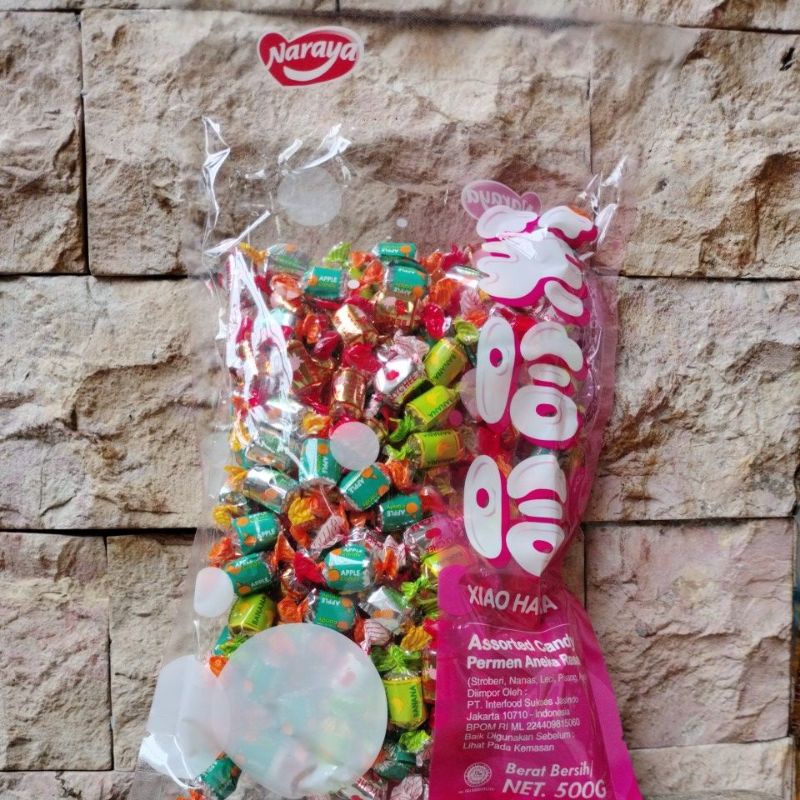 XIAO HA HA  ASSORTED CANDY / PERMEN ANEKA RASA 500 GRAM