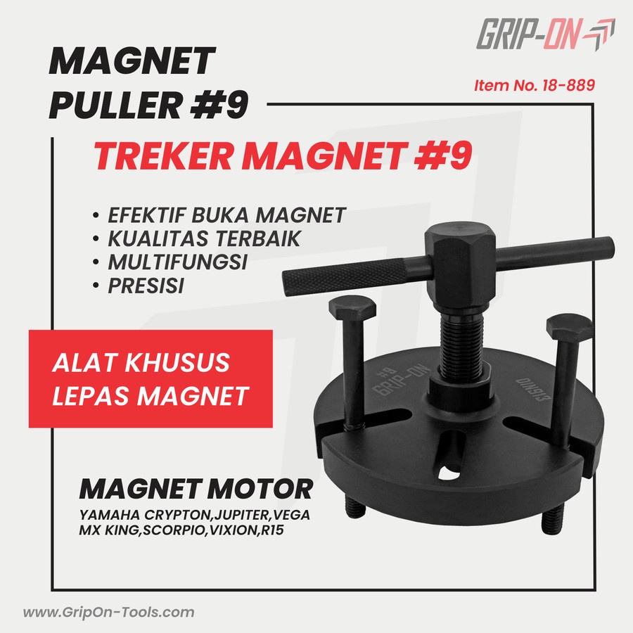 GRIP-ON Treker Magnet No #9 Multi-Fungsi 18-889 / Magnet Puller / Magnet Motor