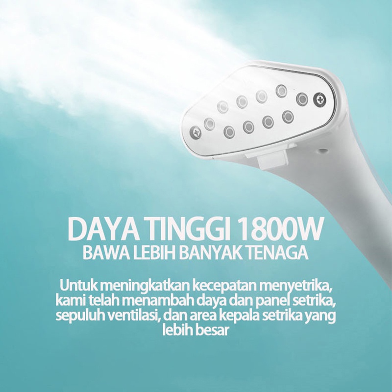 Setrika Uap Genggam Fungsional/Steam Iron Mesin Setrika Pakaian Uap dengan Genggam Besi 2 in 1