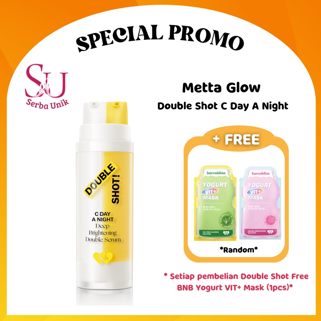 BNB Barenbliss Meta Glow Double Shot C Day A Night Deep Brightening Korea Double Serum 28 Days