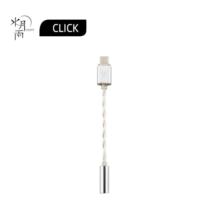 Moondrop Click Entry Level Mini USB DAC Amp Amplifier 3.5mm to Type C