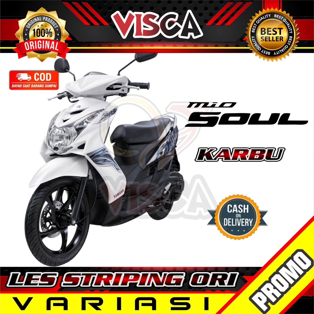 Stiker Mio Soul Lama Striping Mio Soul Karbu Striping Mio Soul Ori 2011