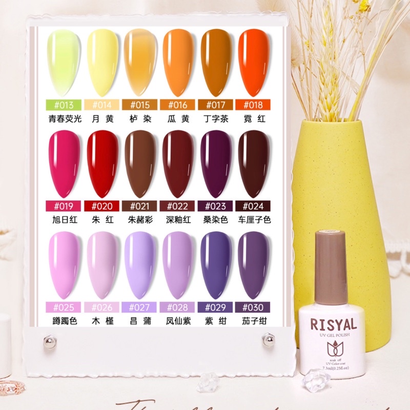 Risyal Bold Color Nail Gel Kutek Gel UV/Led