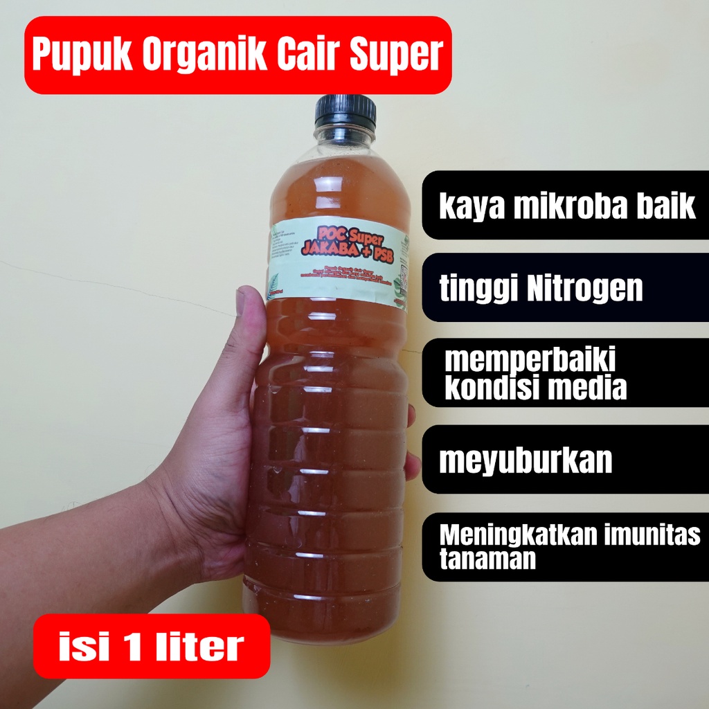 POC SUPER Jakaba + PSB + Asam Amino " Pembenah Media + booster + imunitas +penyubur Kaya akan Mikrob
