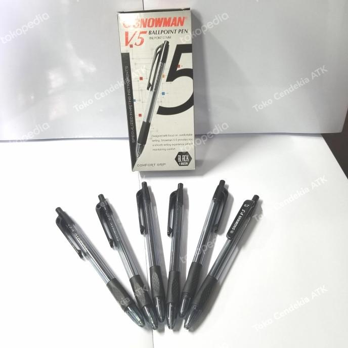 

cusss order] Pulpen SNOWMAN V5 hitam 0.7mm