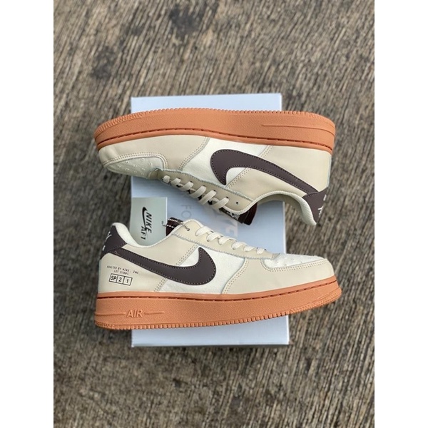 SEPATU NIKE AIR FORCE 1 COFFE PREMIUM BNIB