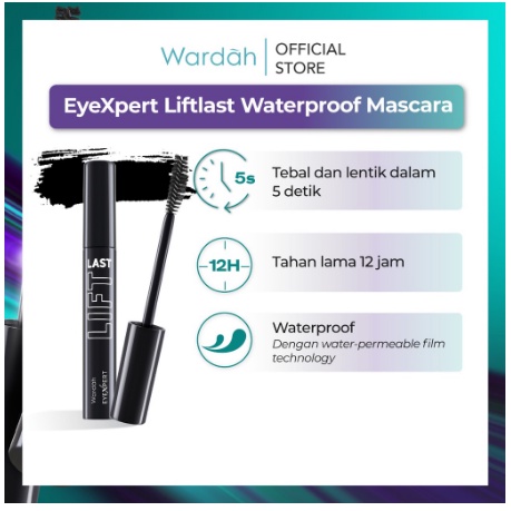 Wardah EyeXpert Liftlast Waterproof Mascara 50ml