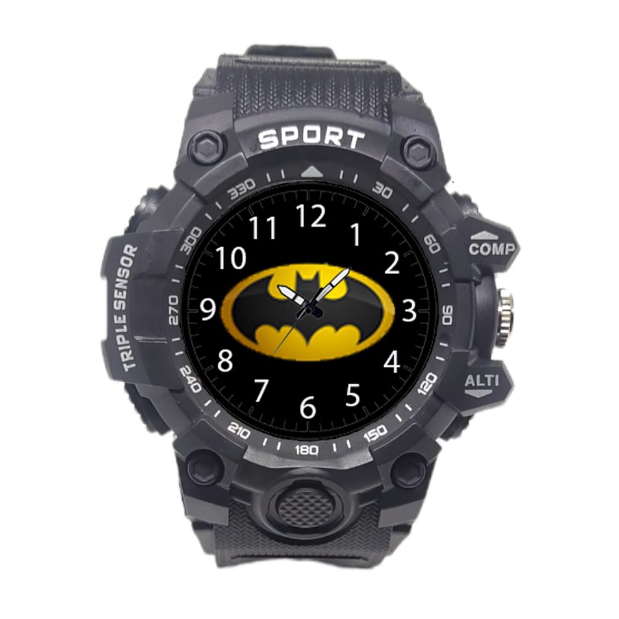 Jam Anak Sport Laki Laki Batman Anti Air Hitam