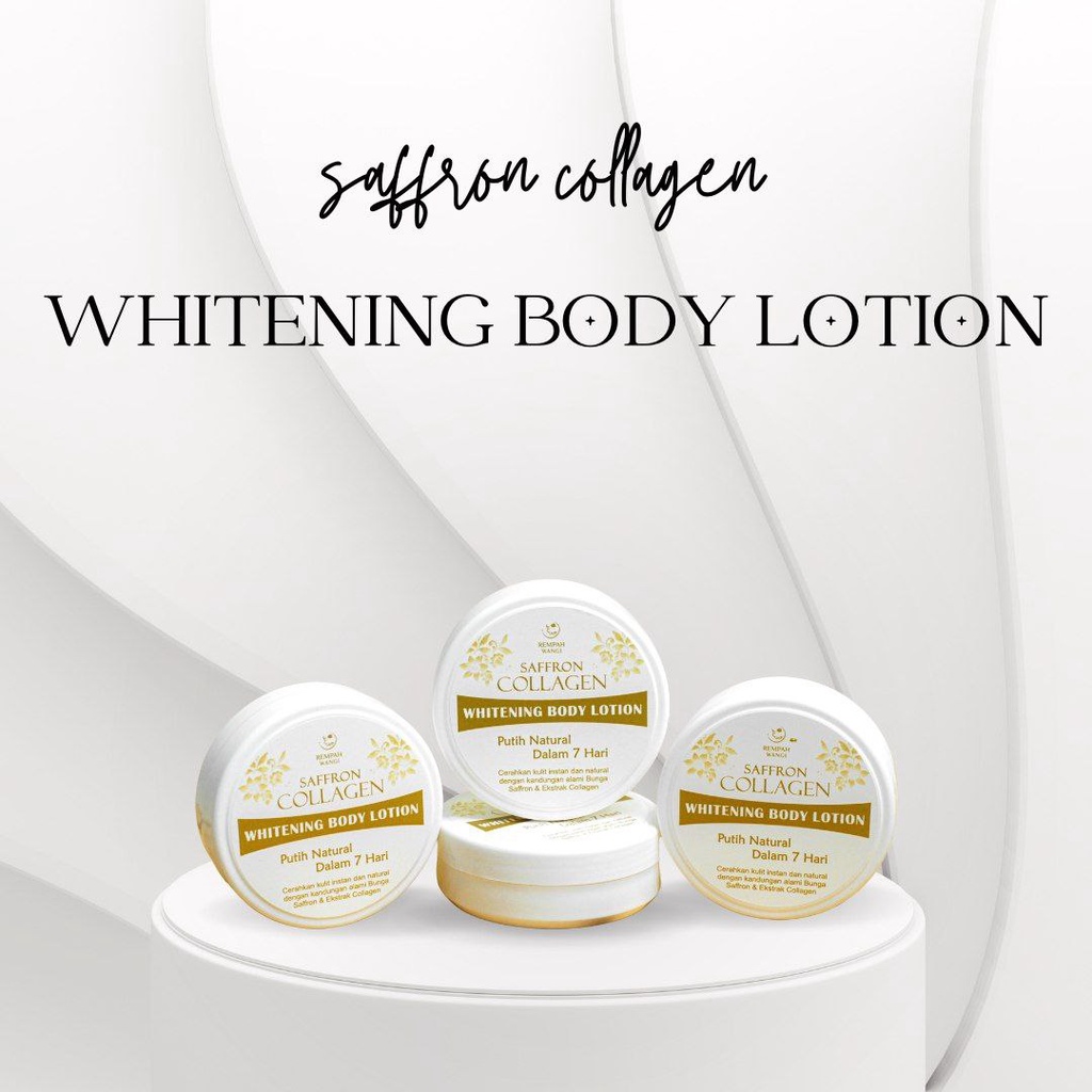 Pemutih kulit permanen orang korea dalam satu kali pakai Handbody pemutih permanen 1 minggu Body lotion whitening Saffron Collagen