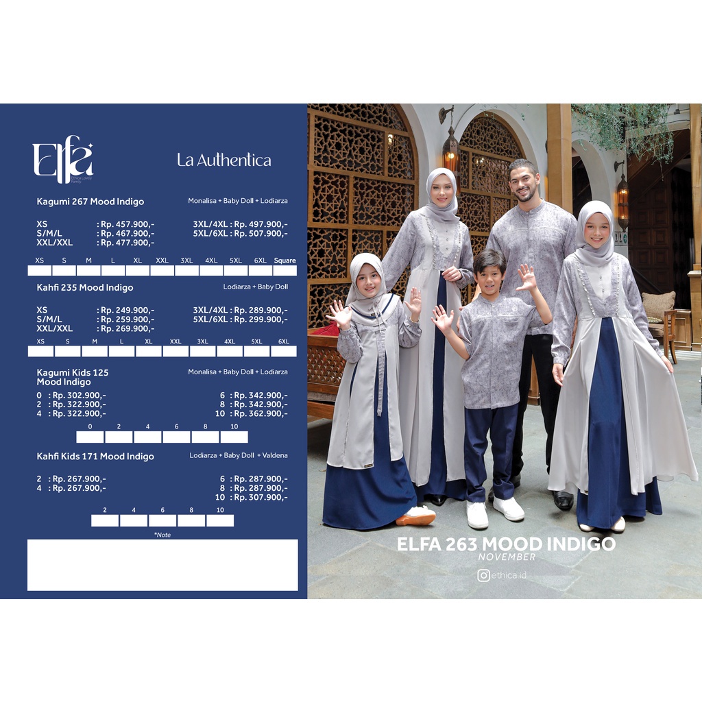 ELFA 263 MOOD INDIGO SARIMBIT TERBARU ETHICA 2023
