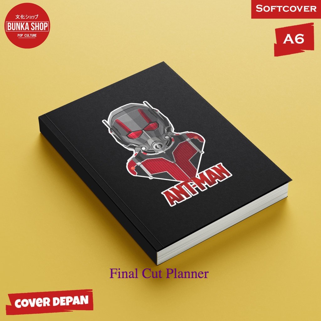 

Pocket Note Marvel Ant Man Black Softcover A6 Buku Tulis Catatan Notes Agenda Planner Jurnal .