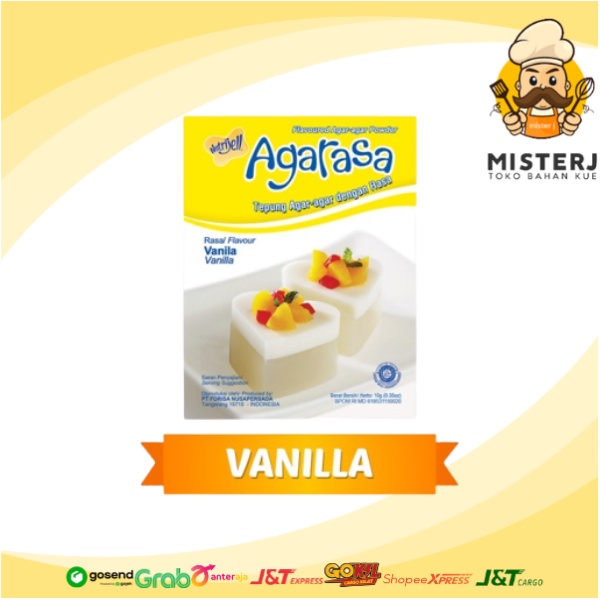 

Agarasa | Vanilla Nutrijell | Agar Agar Pudding Rasa Vanilla | 10 Gram