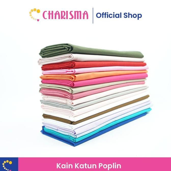 Charisma Bahan Kain Katun Poplin - Poplin 100 Katun - Bahan Kemeja Dre