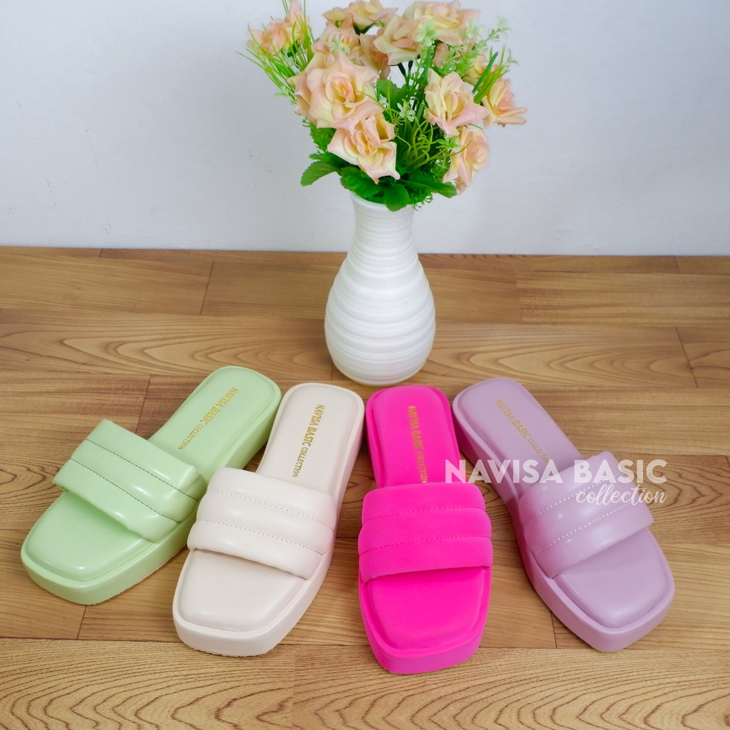 Sandal wanita Sendal wedges Empuk delisha winod pluvia damelia faradela