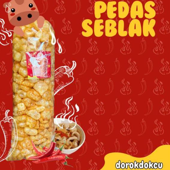 

Diskon✔️Dorokdoku kerupuk kulit sapi rambak 500gr pedas|RA9