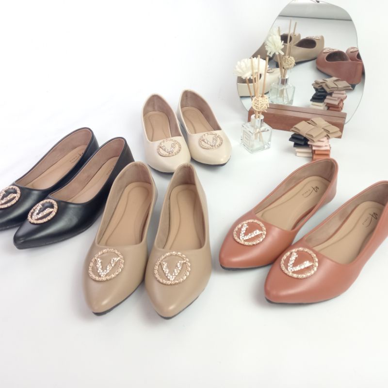 VNL Stelia Flatshoes | Sepatu Wanita | Sepatu Flatshoes | Flatshoes Casual | Sepatu Ballerina